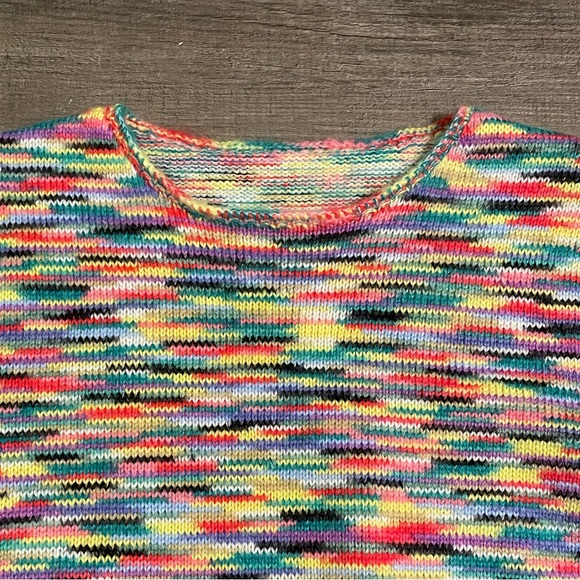 Rainbow space dye sweater - Picture 5 of 6
